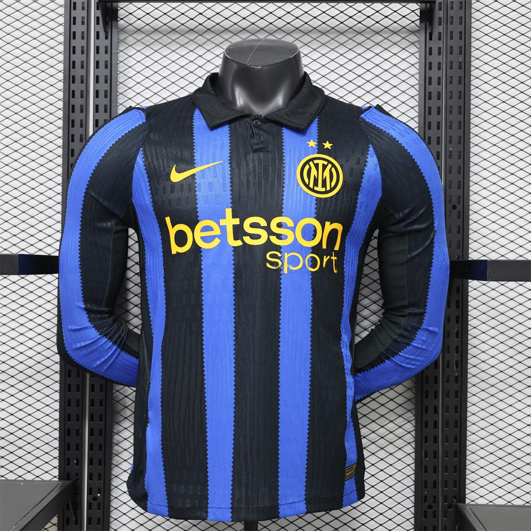 Inter Milan 26-27 Home Long Sleeves Jersey - Player Version - Unitedfutballjersey