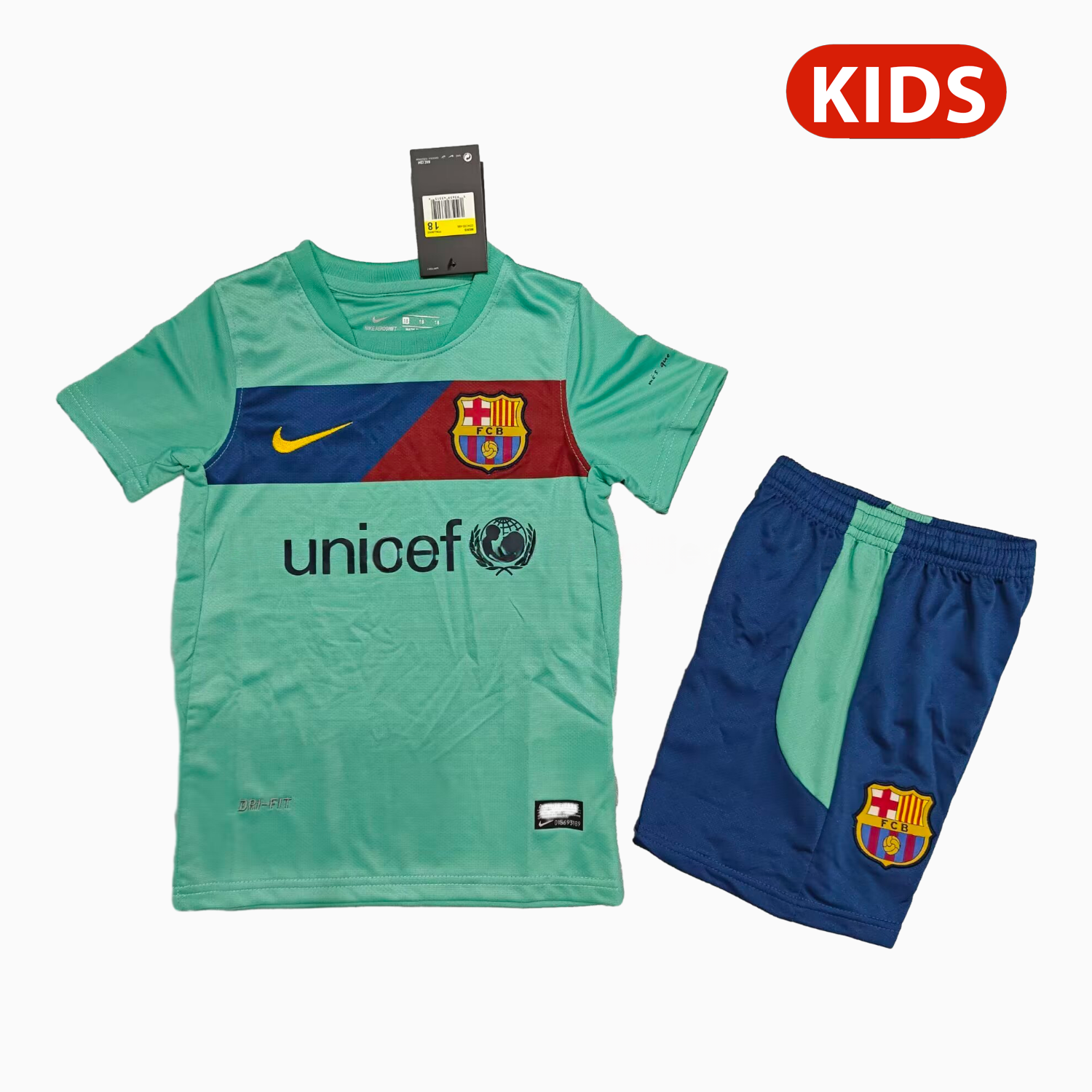 Retro Barcelona 2010-11 Away Kids Kit - Unitedfutballjersey