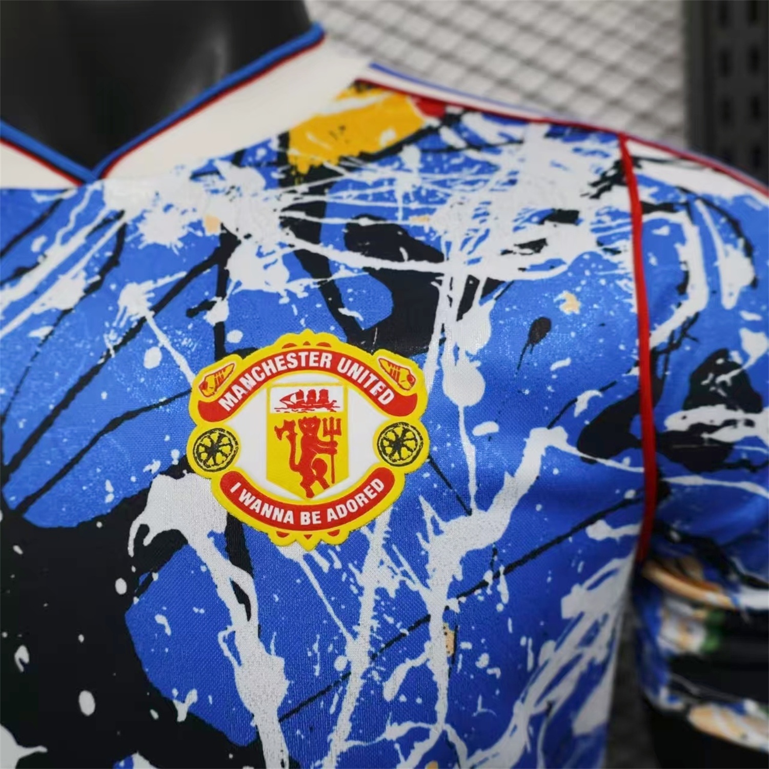 Manchester United 25-26 Stone Roses Special Jersey - Player Version - Unitedfutballjersey