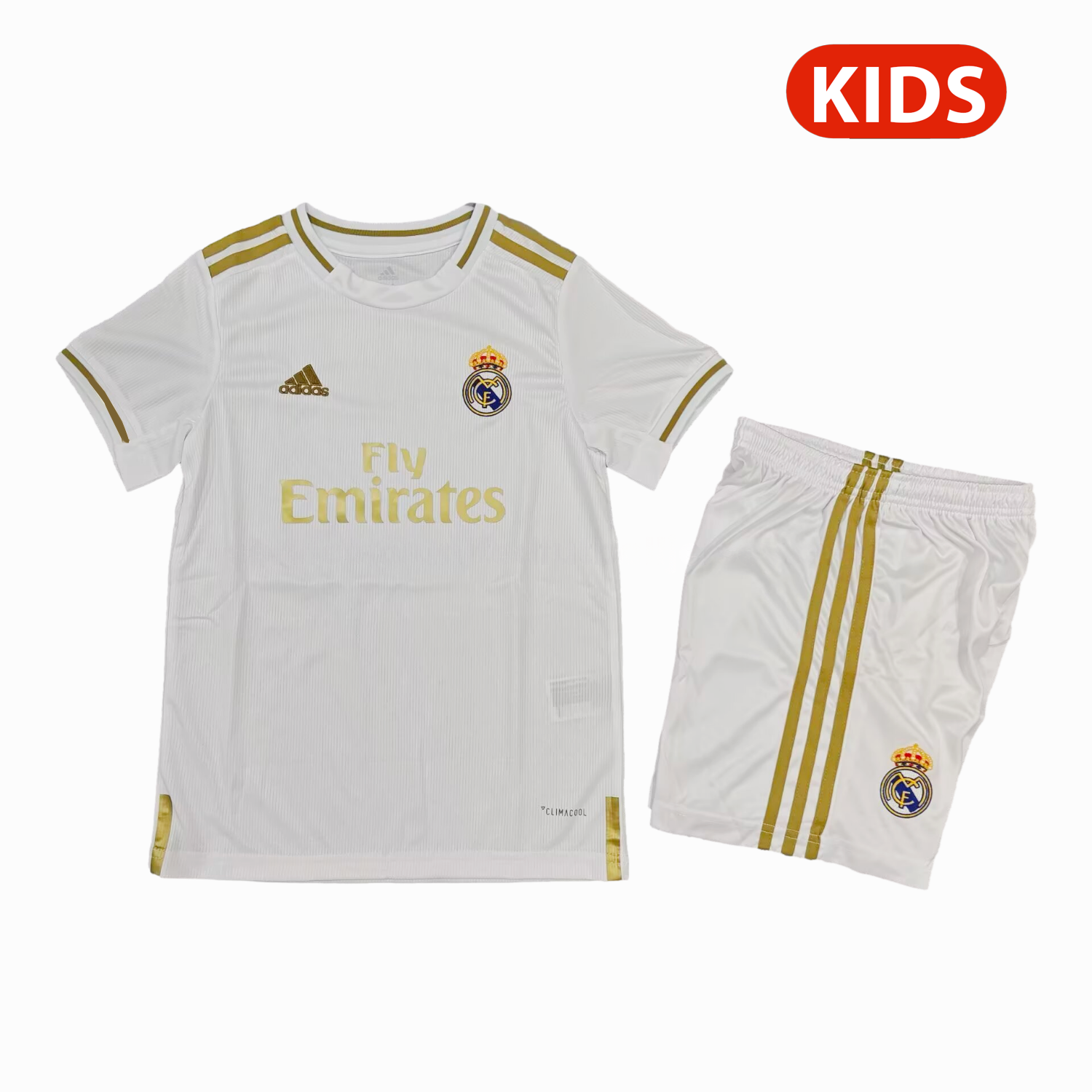 Retro Real Madrid 2019-20 Home Kids Kit - Unitedfutballjersey