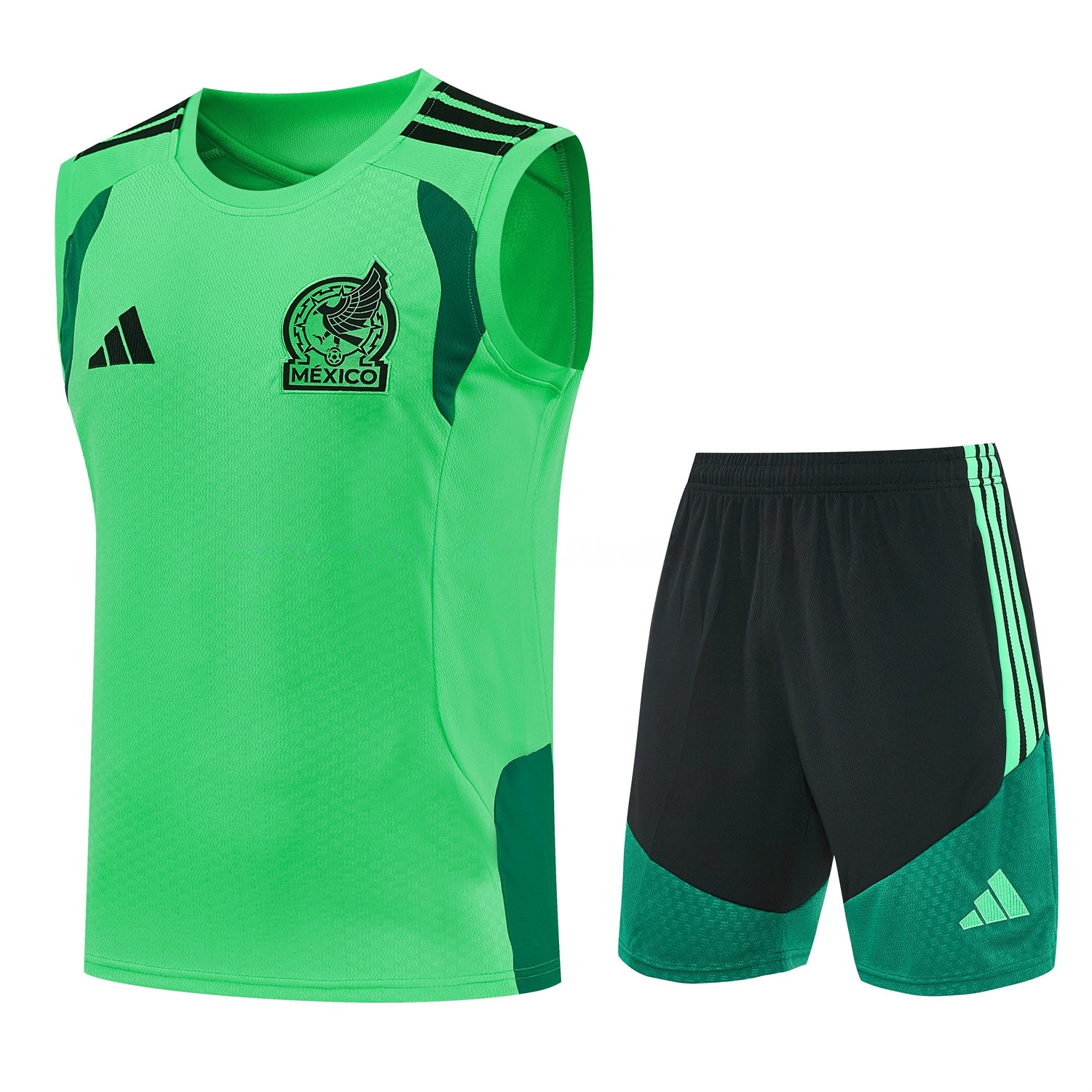 Mexico 2026 Vest Training Set - Green Vest and Black Shorts - Unitedfutballjersey