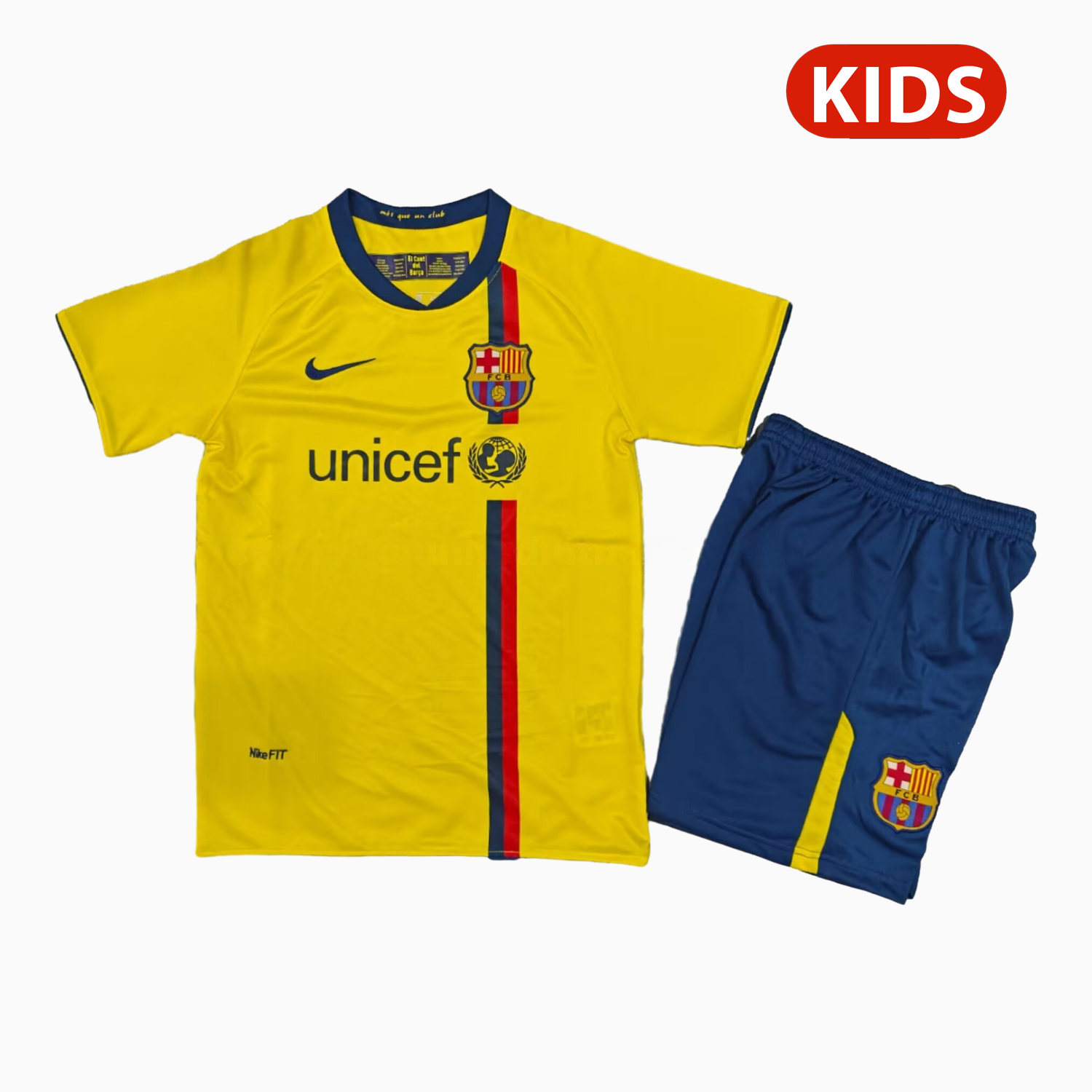 Retro Barcelona 2008-09 Away Kids Kit - Unitedfutballjersey