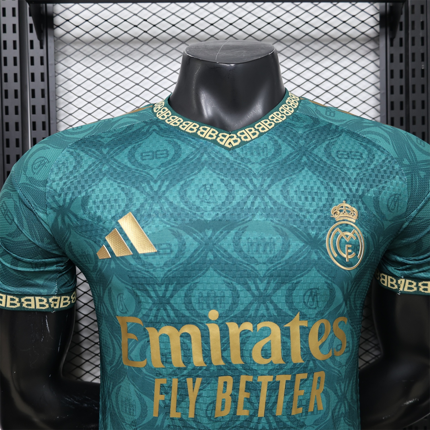 Real Madrid 25-26 Dark Green Logos Special Jersey - Player Version - Unitedfutballjersey