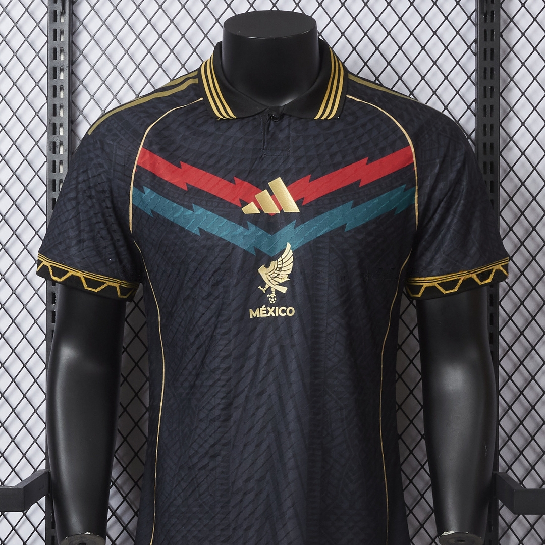 Mexico 25-26 Red And Green Chest Lines Special Jersey - Player Version - Unitedfutballjersey