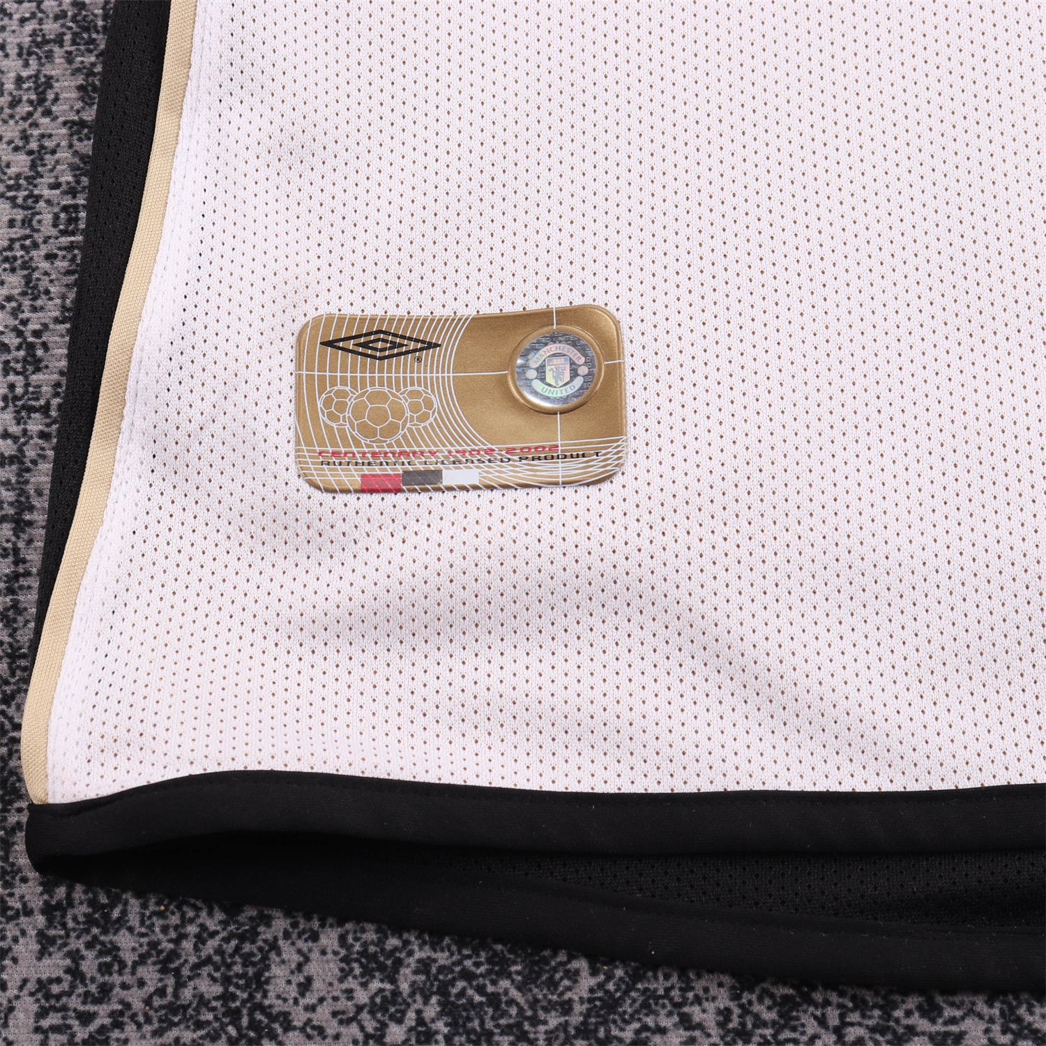 Retro Manchester United 2001-02 100th Centery Kids Kit - White - Unitedfutballjersey