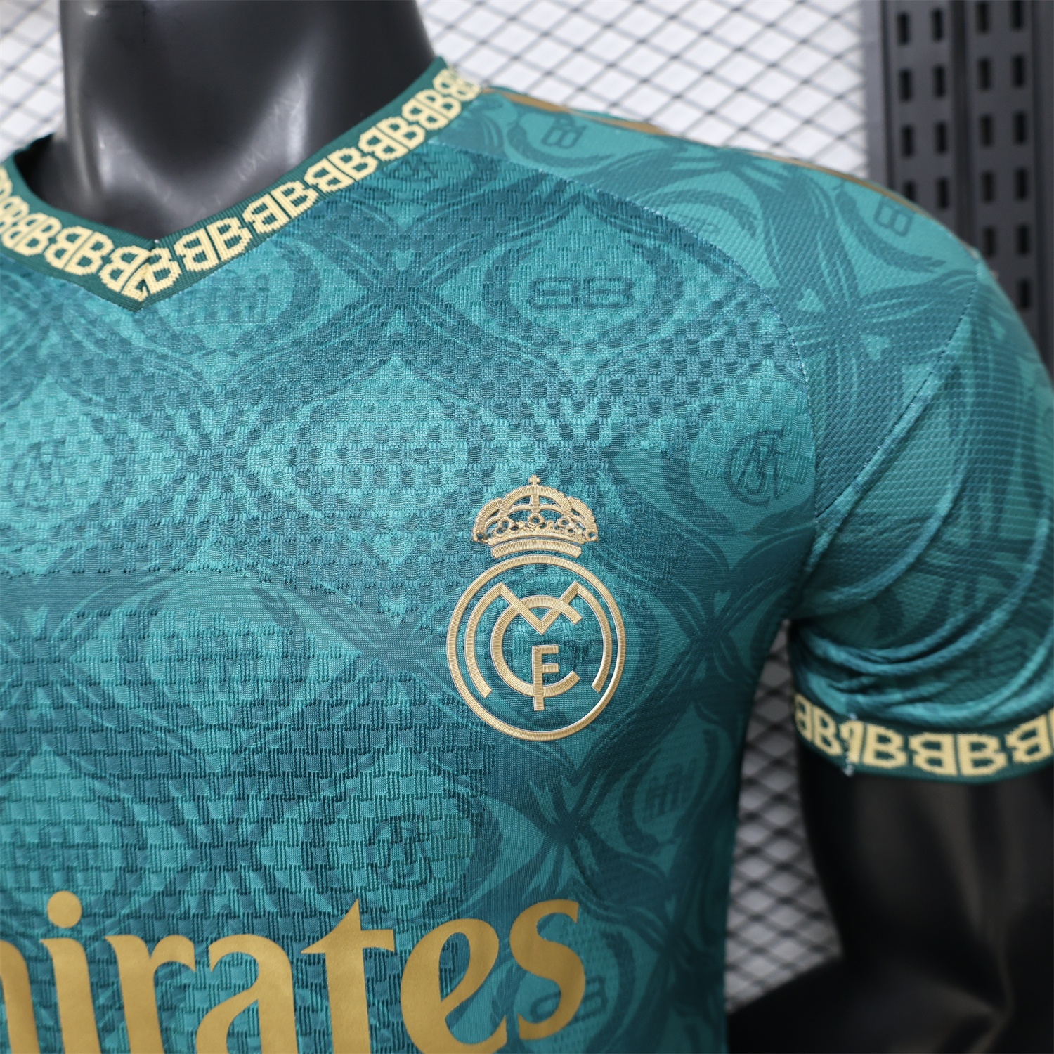 Real Madrid 25-26 Dark Green Logos Special Jersey - Player Version - Unitedfutballjersey