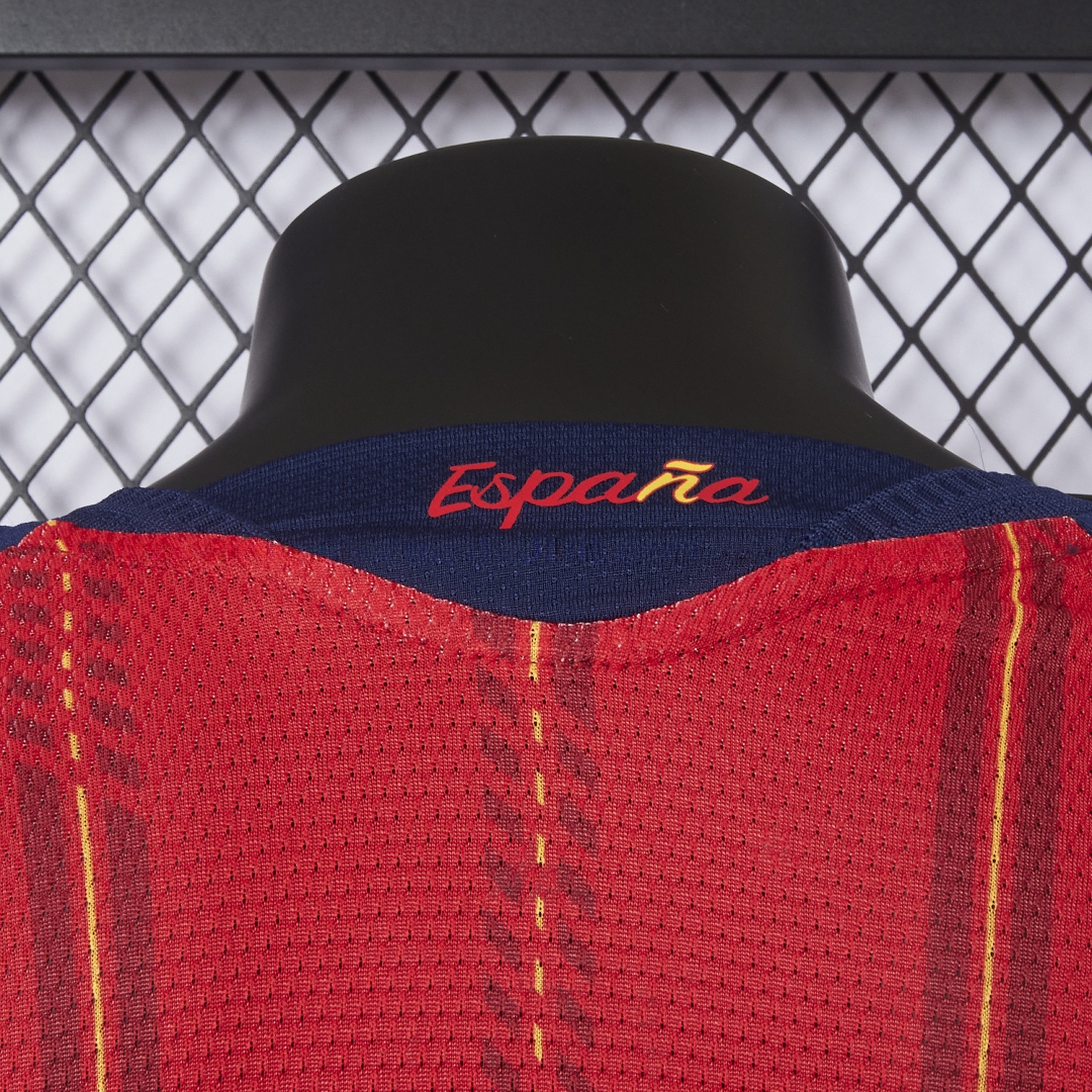 Spain 2026 Home Long Sleeves Jersey - Player Version - Unitedfutballjersey