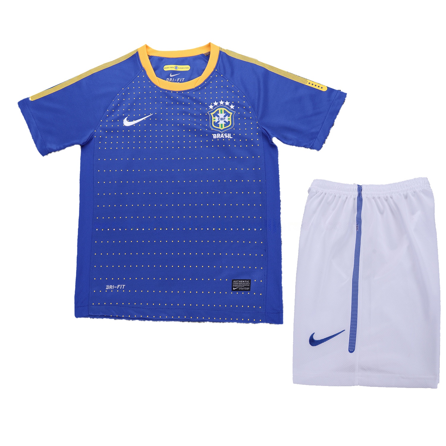 Retro Brazil 2010 Away Kids Kit - Unitedfutballjersey