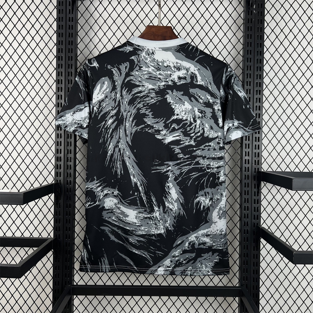 England 2026 Black With Gray And White Abstract Swirls Special Edition Jersey - Fans Version - Unitedfutballjersey