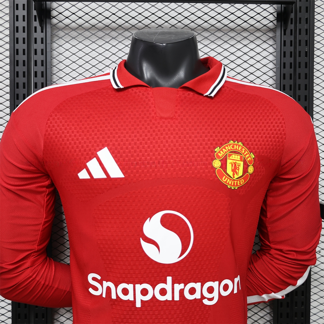 Manchester United 26-27 Home Long Sleeves Jersey - Player Version - Unitedfutballjersey