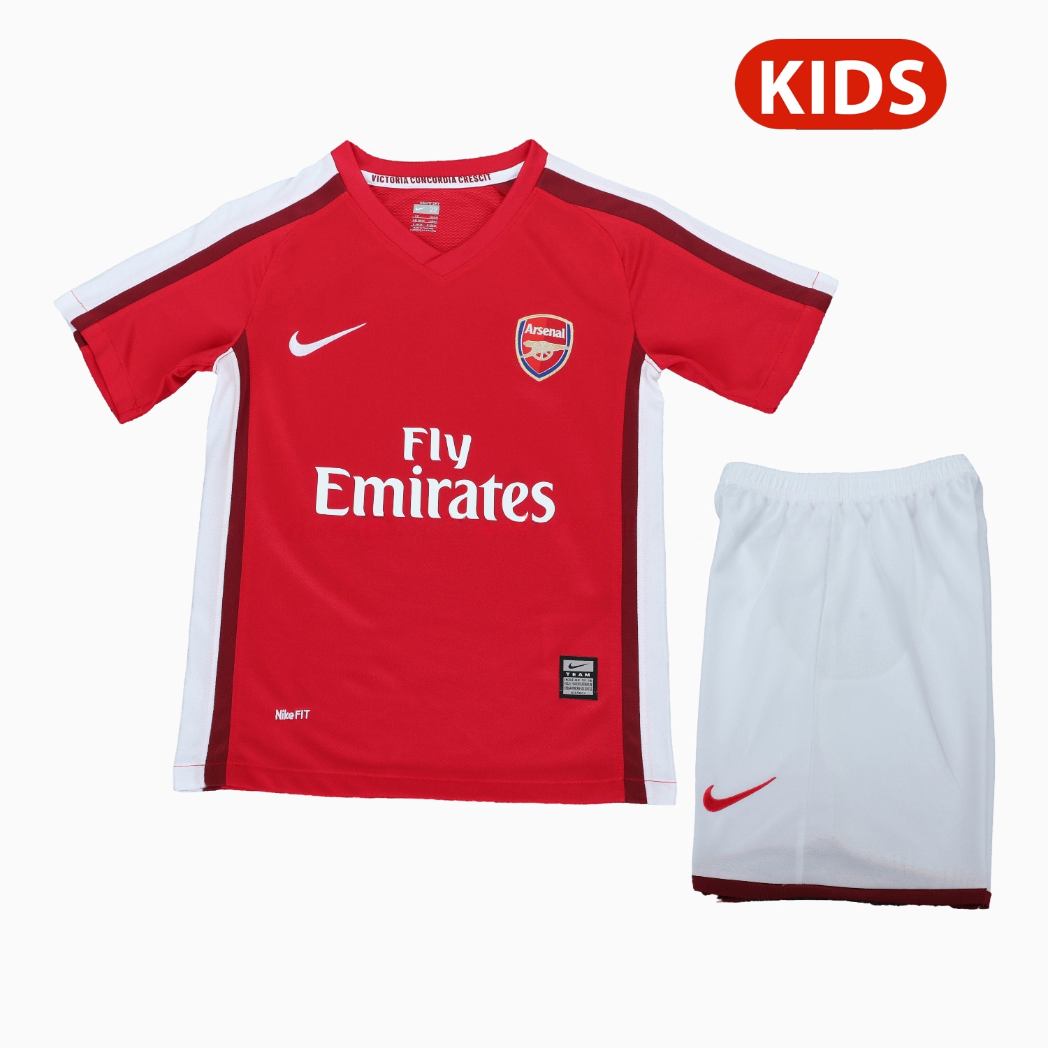 Retro Arsenal 2008-10 Home Kids Kit - Unitedfutballjersey