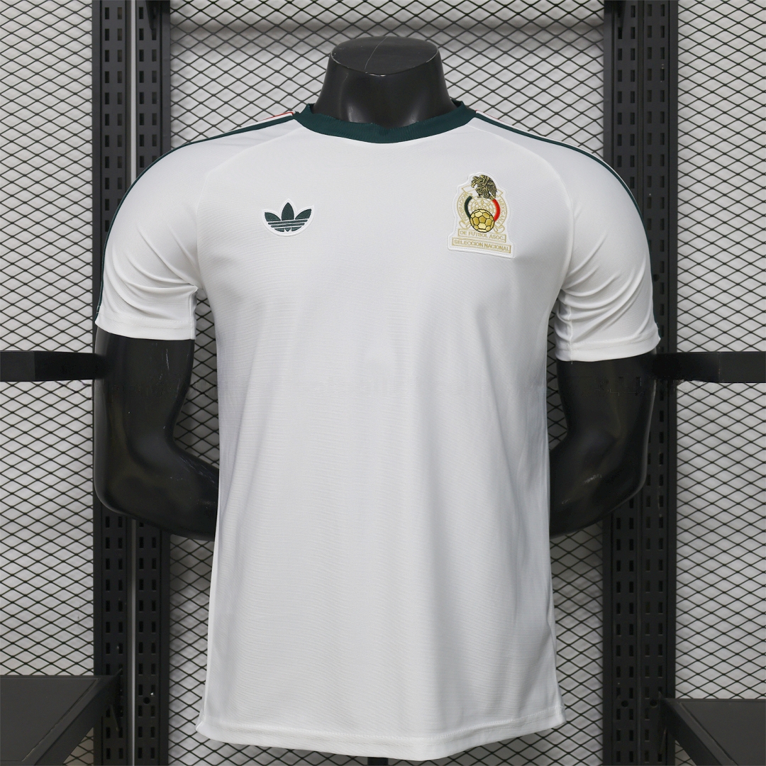 Mexico 2026 Terrace Icon Retro Logo White Jersey - Player Version - Unitedfutballjersey
