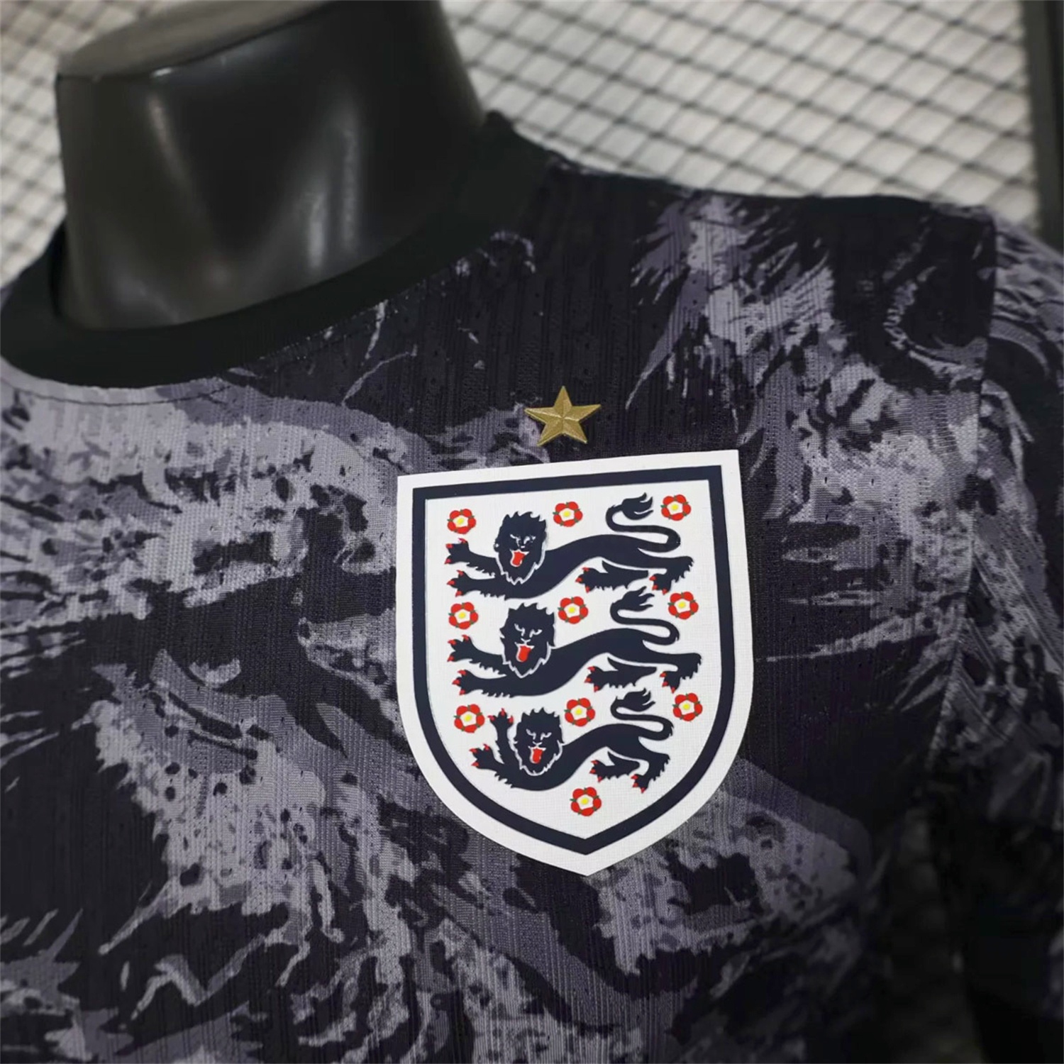 England 2026 Lion Black Special Jersey - Player Version - Unitedfutballjersey