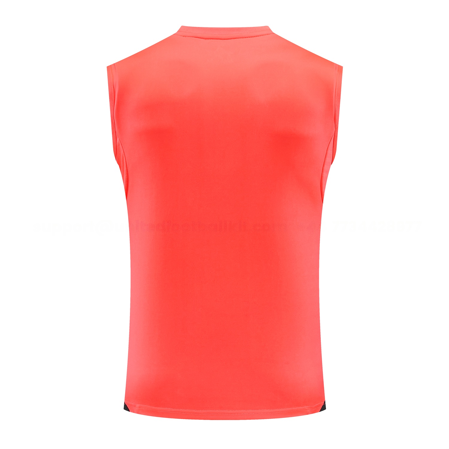 Bayern Munich 25-26 Vest Training Set - Coral With Black Accents Top & Black With Coral Accents Pants - Unitedfutballjersey