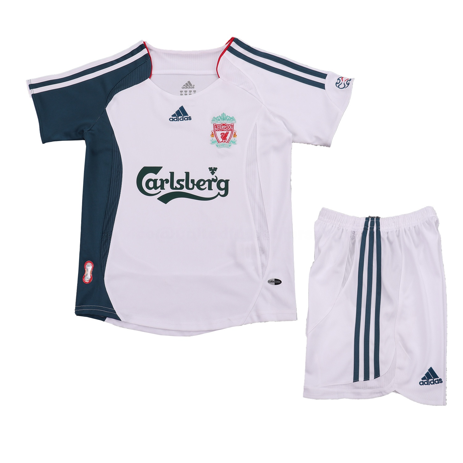Retro Liver.pool 2006-08 Away Kids Kit - Unitedfutballjersey