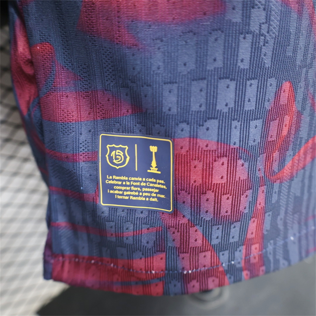 Barcelona 26-27 Barça Indigo Bloom Special Jersey - Player Version - Unitedfutballjersey