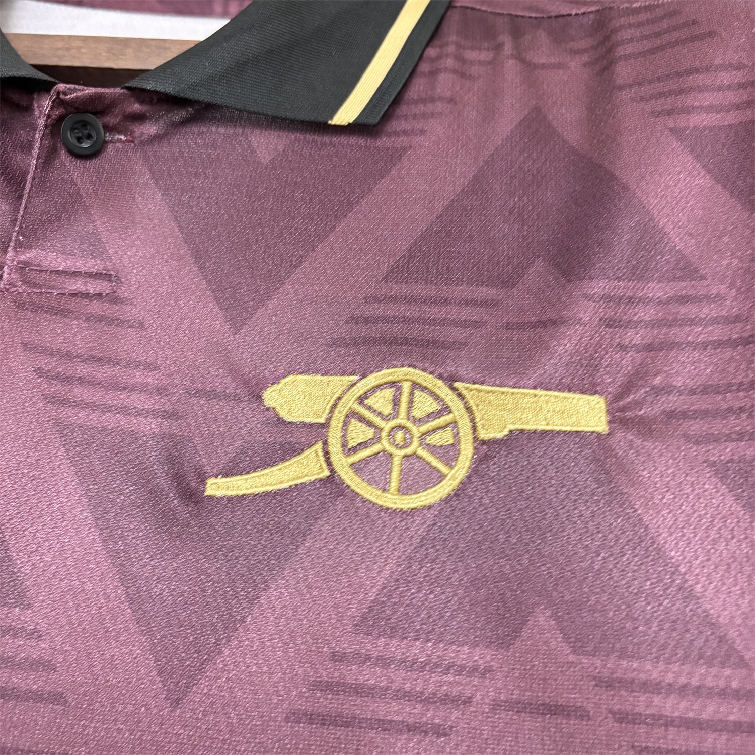 Arsenal 26-27 Yellow Sponsors Wine Red Special Jersey - Fans Version - Unitedfutballjersey