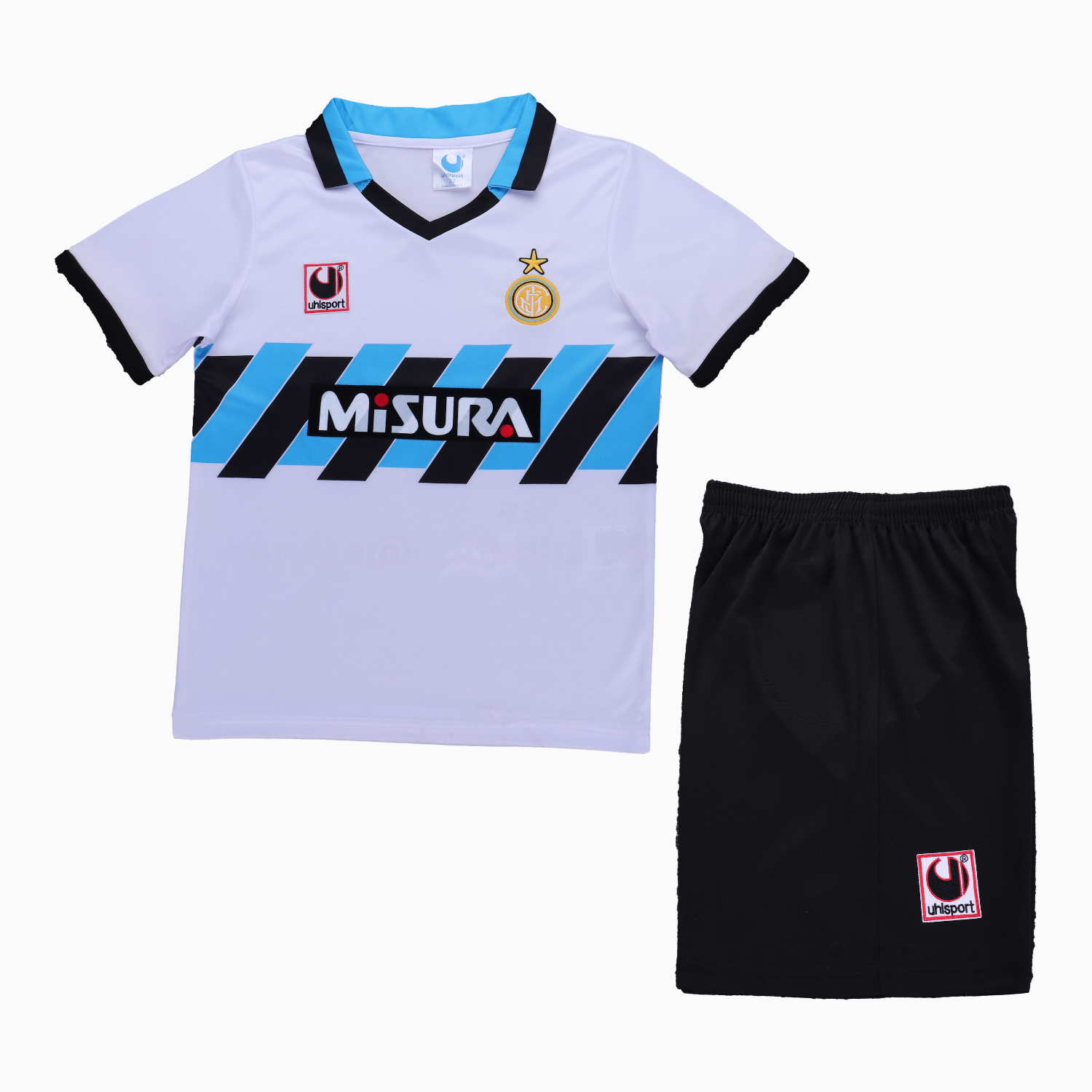 Retro Inter Milan 1990-91 Home Kids Kit - Unitedfutballjersey