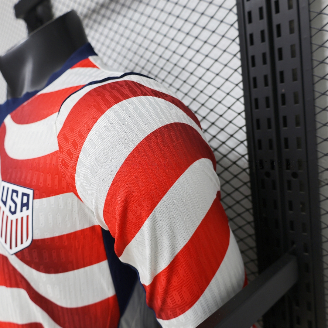 【Back Blank】United States USA 2026 Home Long Sleeves Jersey - Player Version - Unitedfutballjersey