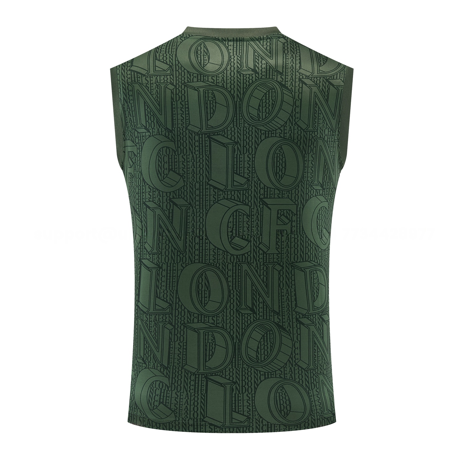 C.H.E.L.S.E.A 25-26 Vest Training Set - Dark Green Top & Dark Green Pants - Unitedfutballjersey