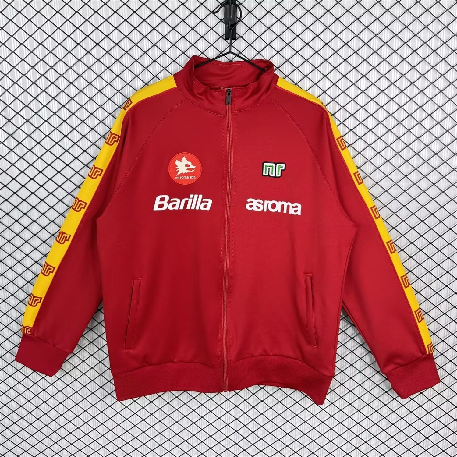 Retro AS Roma 1988-89 Home Windbreaker - Unitedfutballjersey