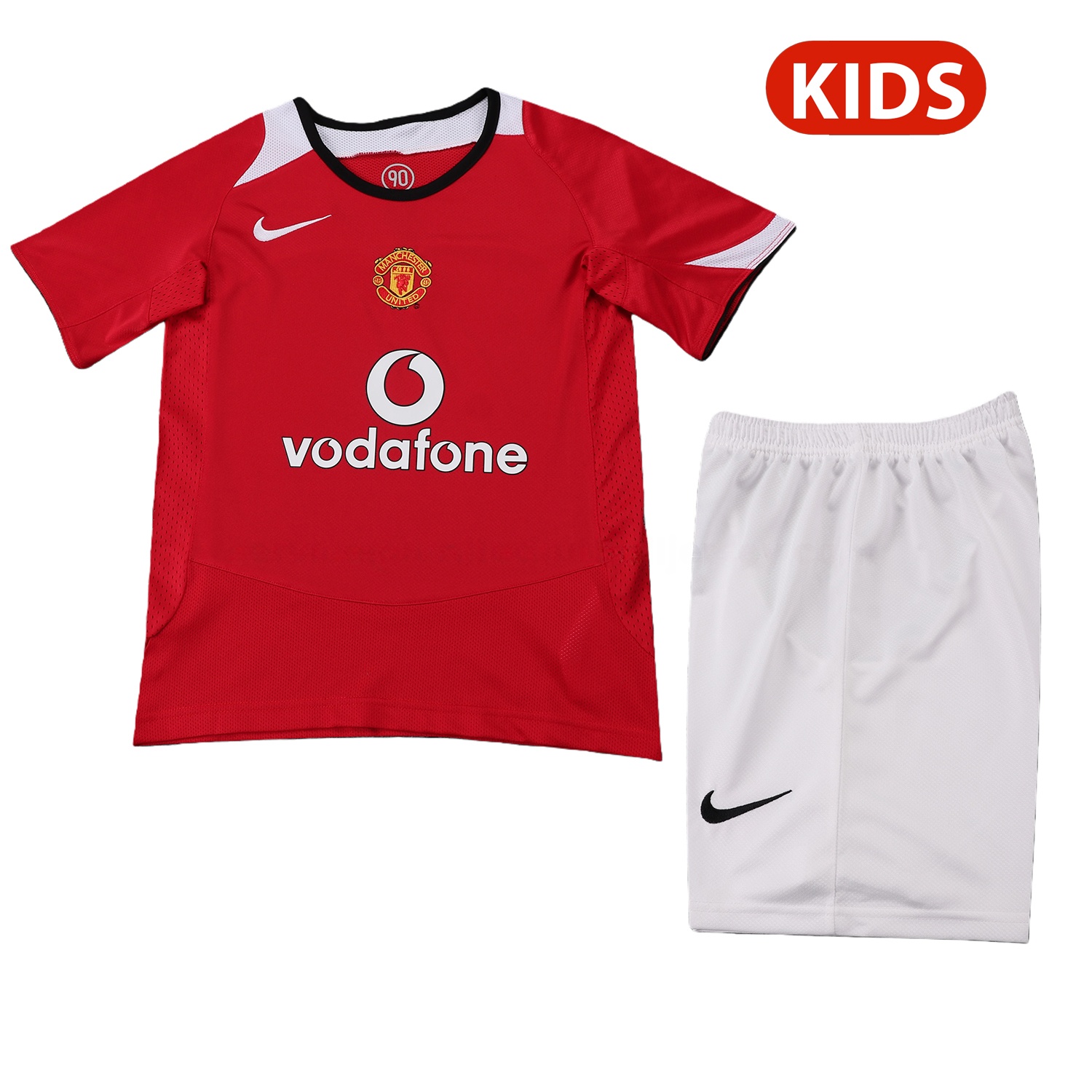 Retro Manchester United 2005-06 Home Kids Kit - Unitedfutballjersey