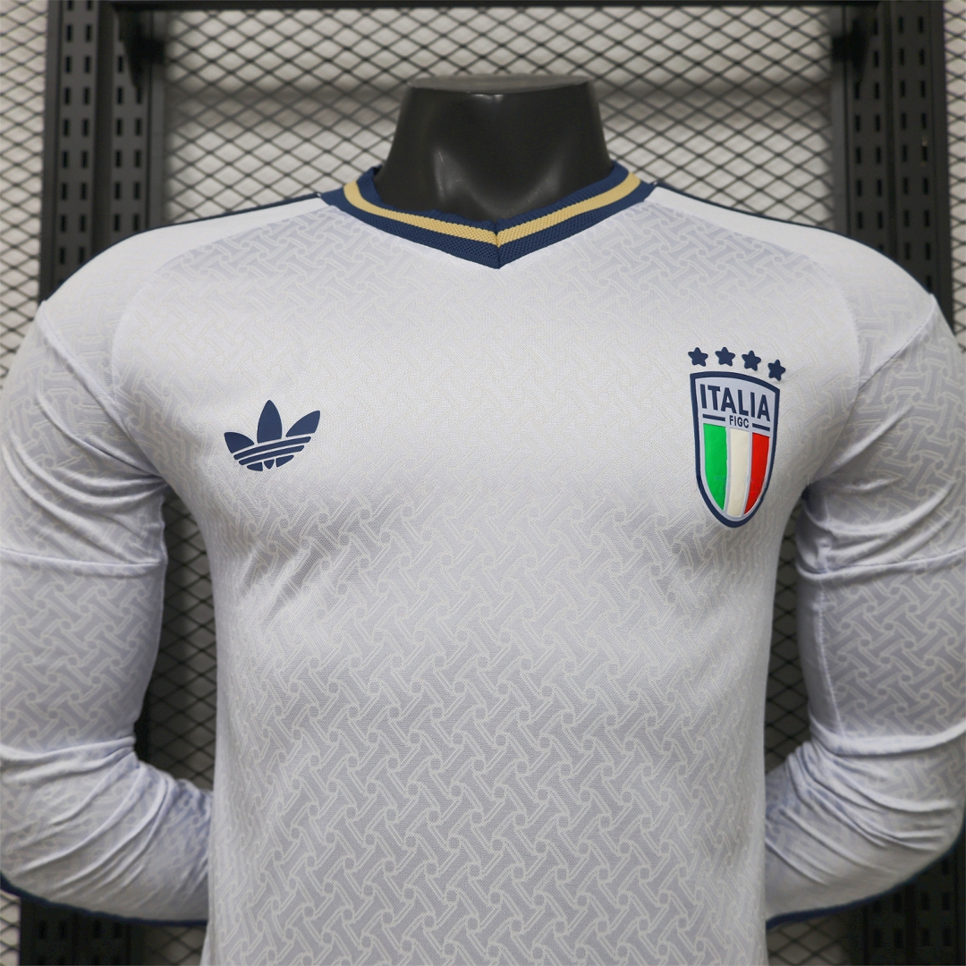Italy 2026 Away Long Sleeves Jersey - Player Version - Unitedfutballjersey