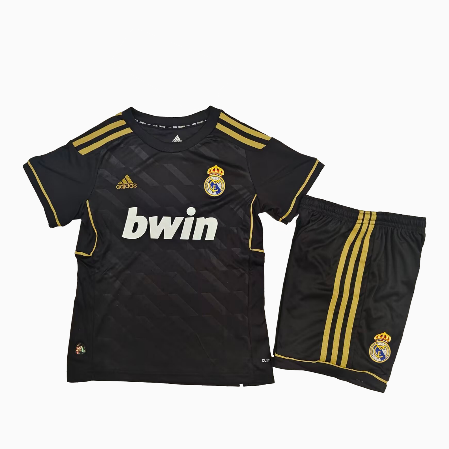 Retro Real Madrid 2011-12 Away Black Kids Kit - Unitedfutballjersey