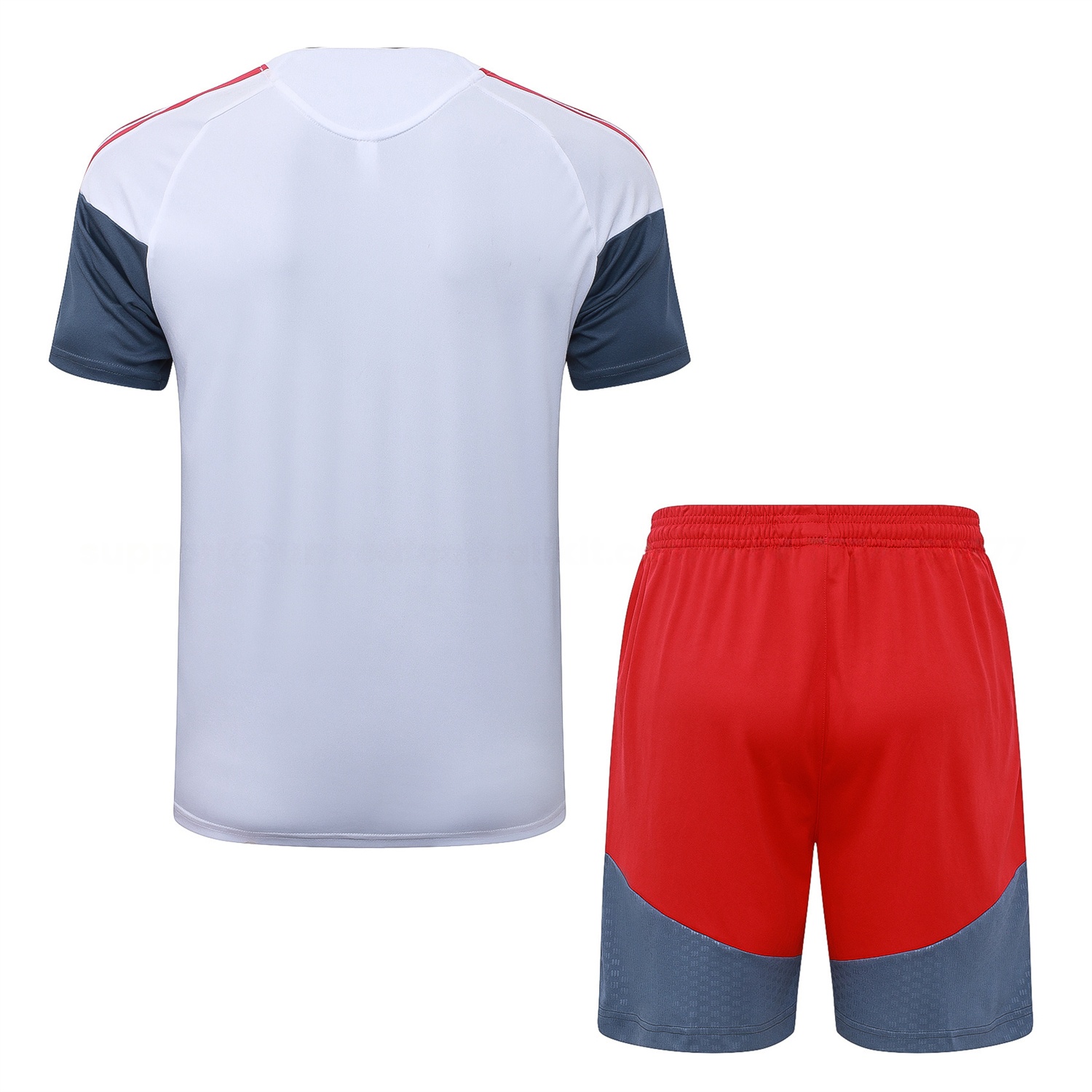 SC Internacional 2026 Short-Sleeve Training Set - White Top and Red Shorts - Unitedfutballjersey