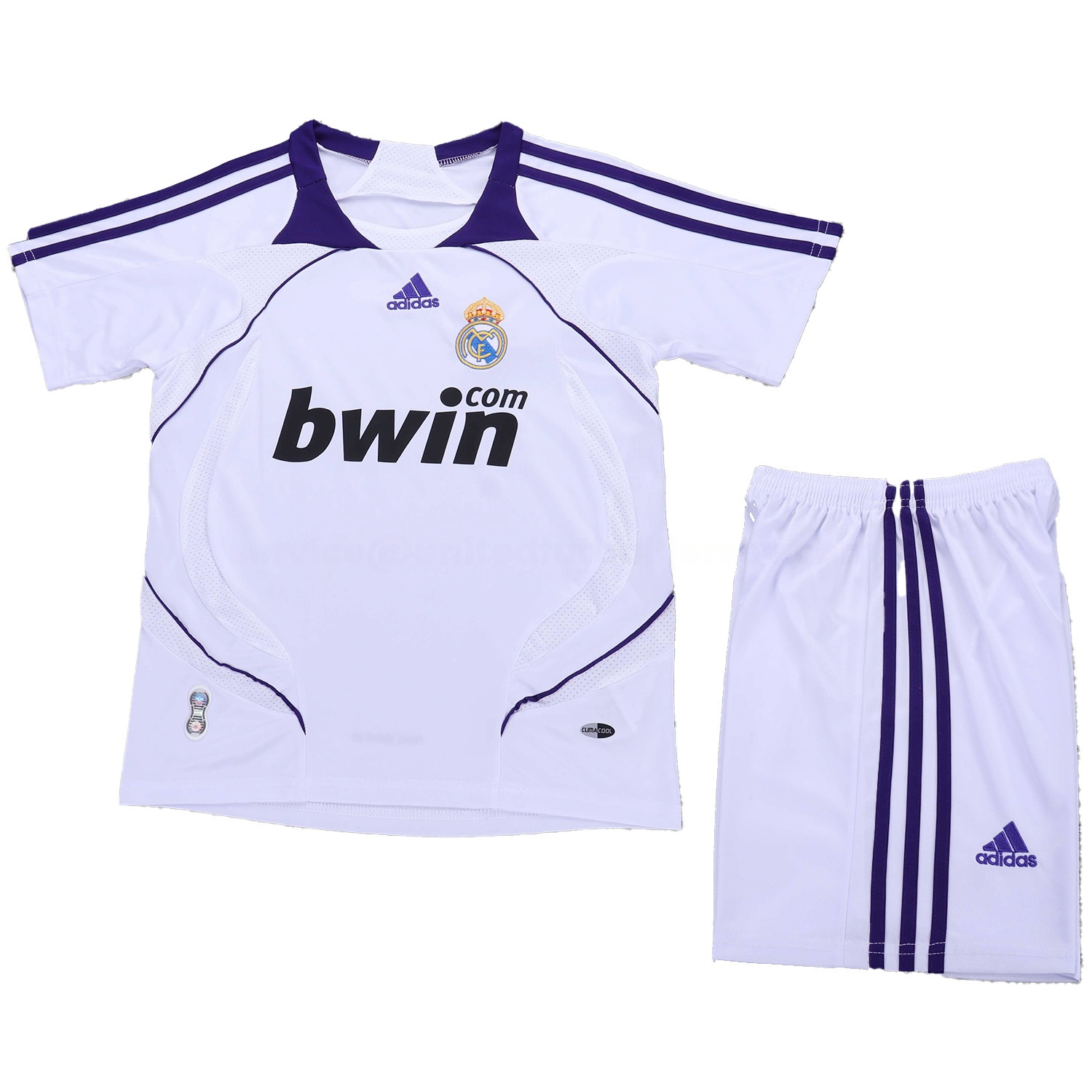 Retro Real Madrid 2007-08 Home Kids Kit - Unitedfutballjersey