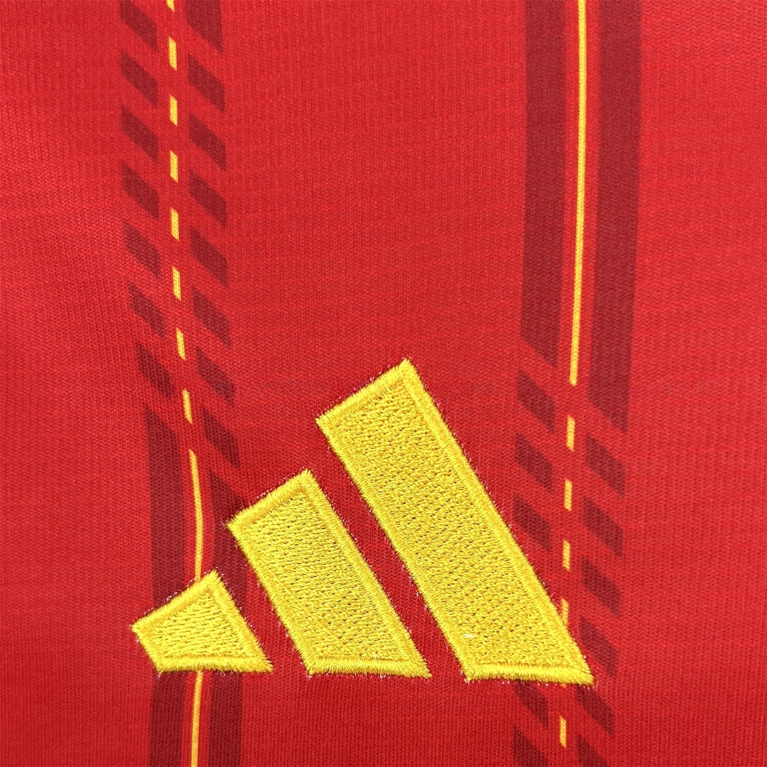 Spain 2026 Home Red Long Sleeves Jersey - Fans Version - Unitedfutballjersey