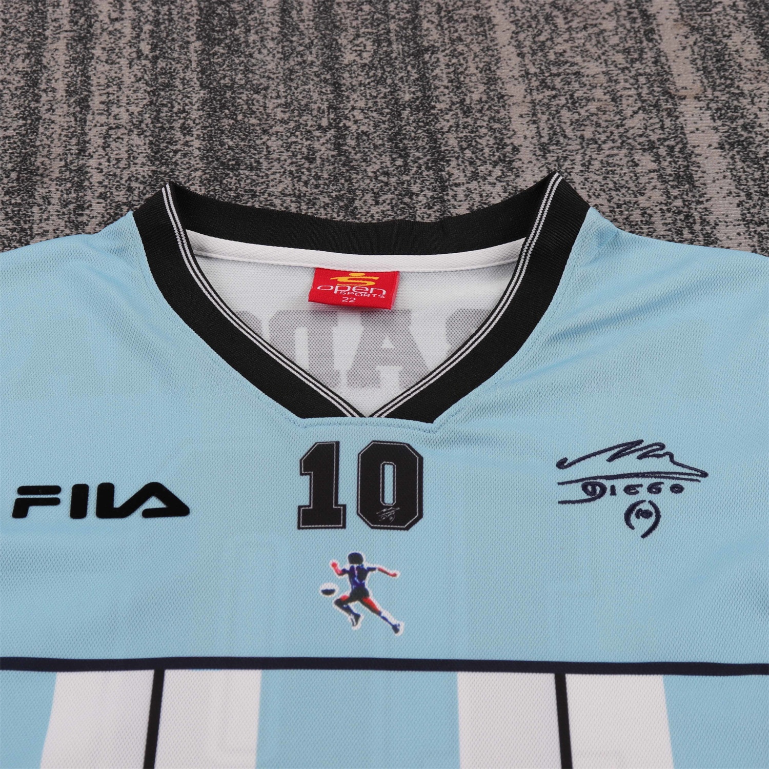 Retro Argentina 2001 Maradona Special Kids Kit - Unitedfutballjersey