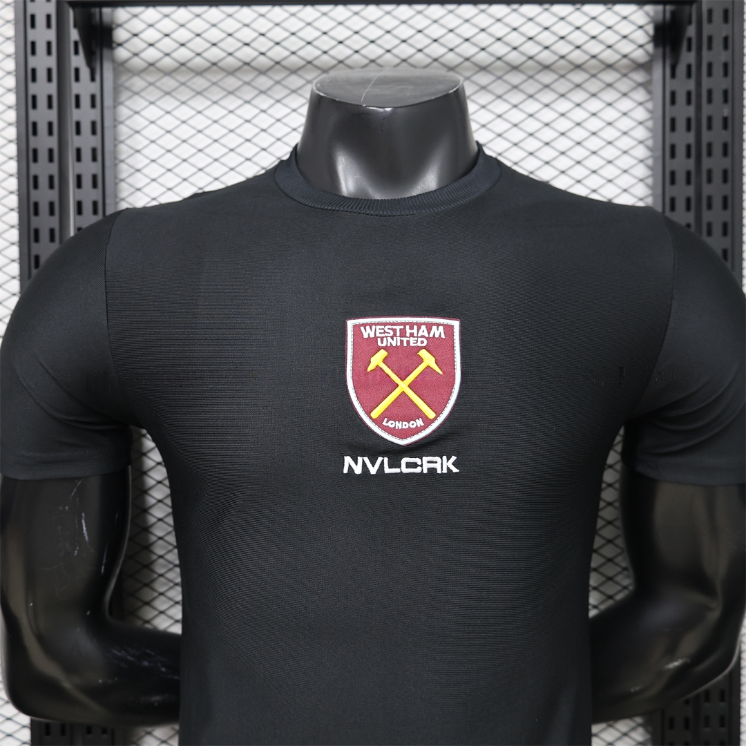 West Ham United 26-27 Retro Casual Style Black Polo Jersey - Player Version - Unitedfutballjersey