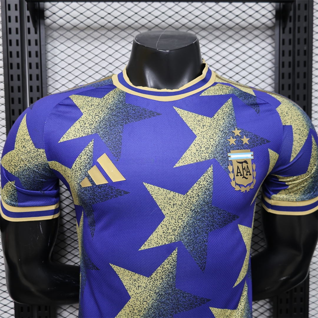 Argentina 2026 Yellow Stars Purple Special Jersey - Player Version - Unitedfutballjersey