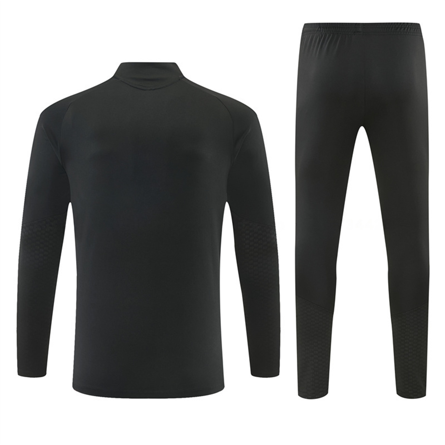 Real Madrid 26-27 Long Sleeves Training Set - Pure Black Top And Pants - Unitedfutballjersey