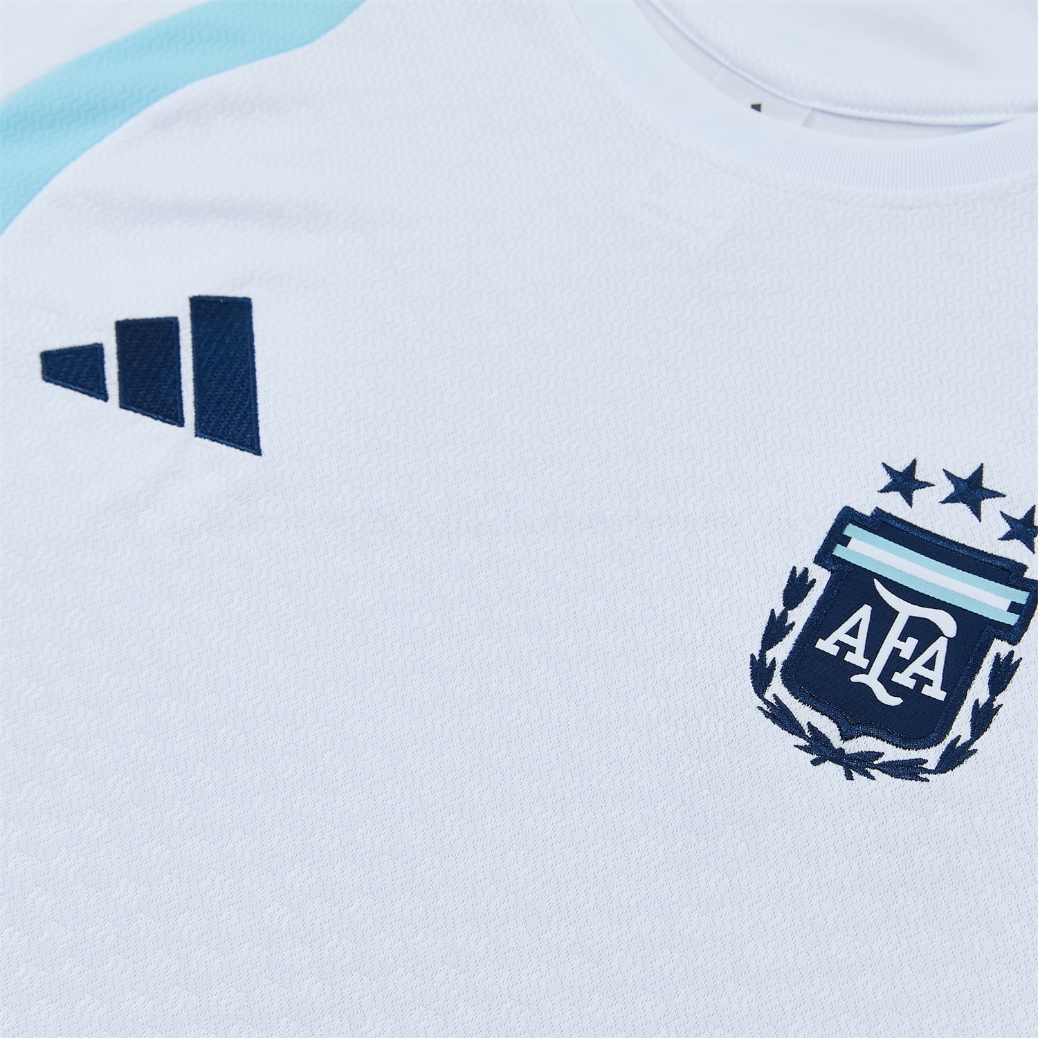 Argentina 2026 Short-Sleeve Training Set - White Top and Dark Blue Shorts - Unitedfutballjersey