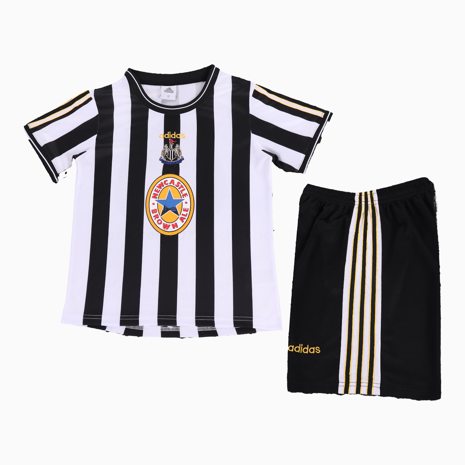 Retro Newcastle United 1997-99 Home Kids Kit - Unitedfutballjersey