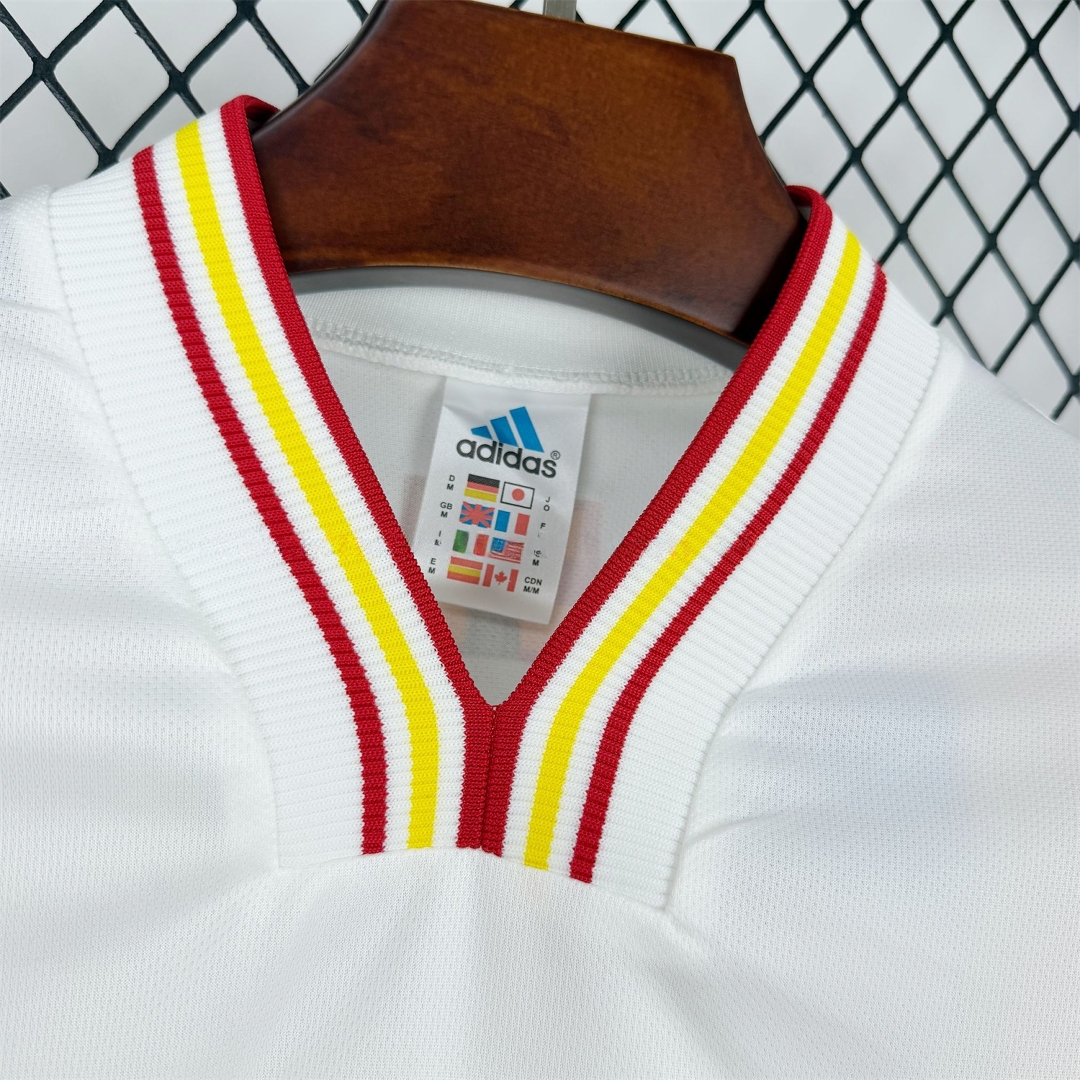 Retro Spain 1996 Away Long Sleeves Jersey - Fans Version - Unitedfutballjersey