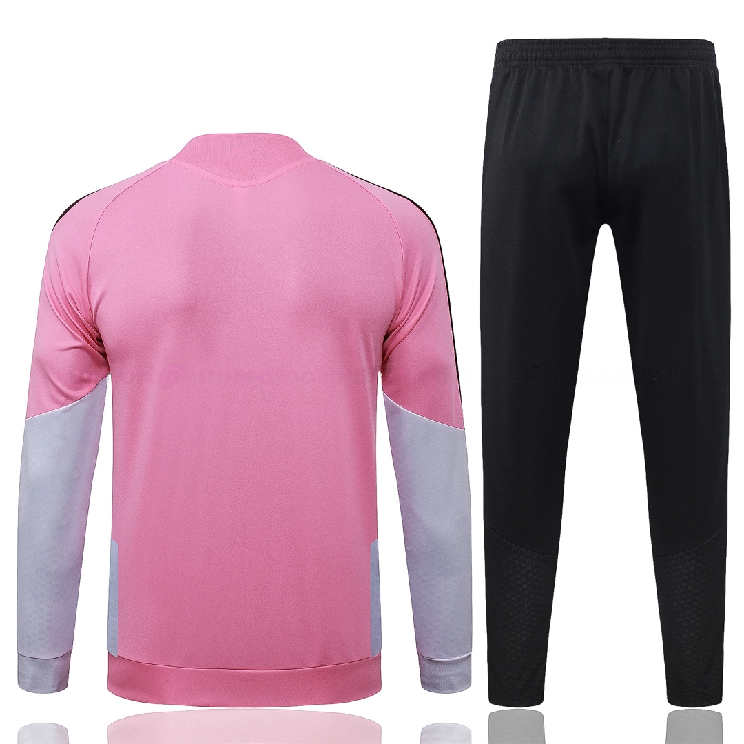 INT M.A.M 26-27 Jacket Training Tracksuit - Pink Top and Black Pants - Unitedfutballjersey