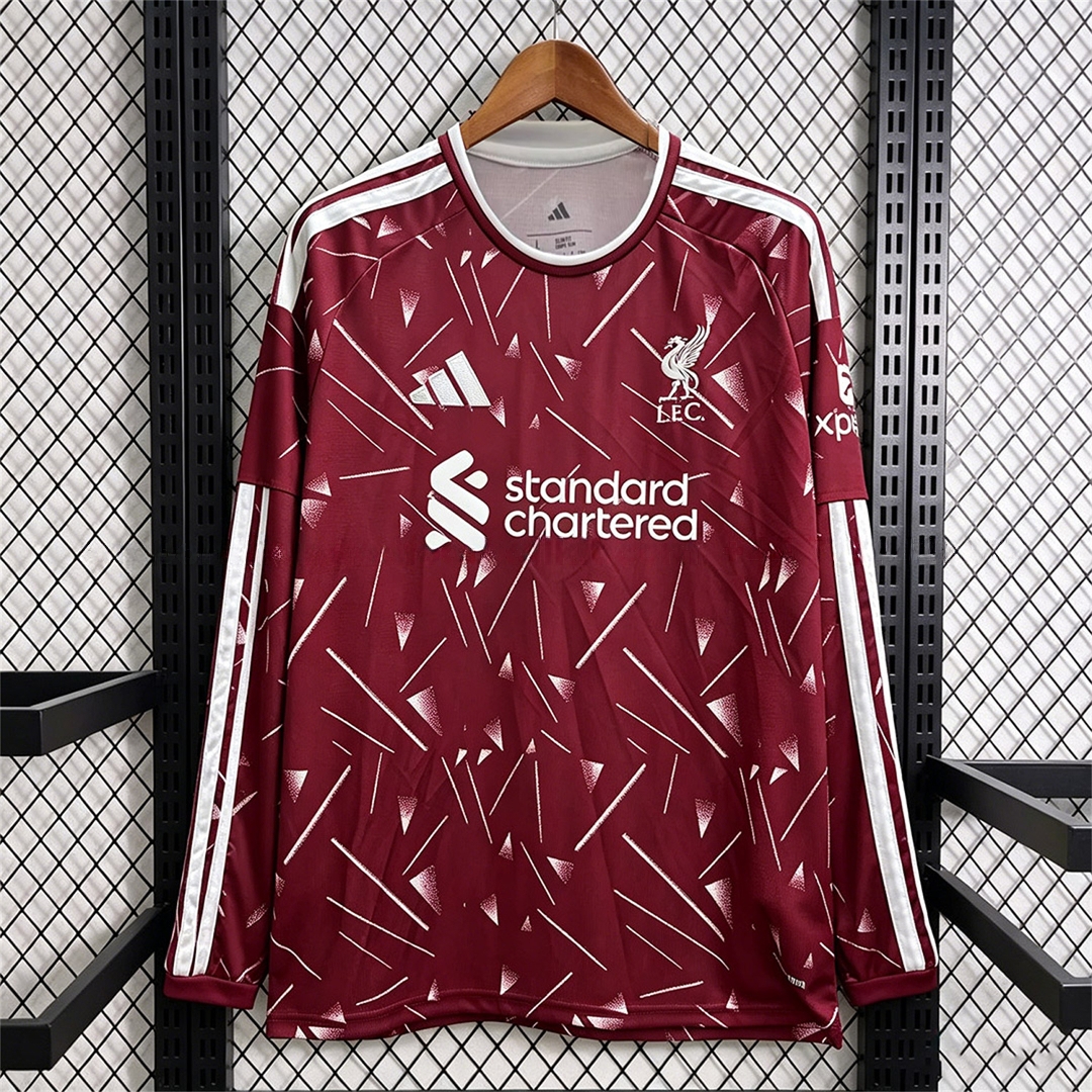 Liver.pool 26-27 Home Long Sleeves Jersey - Fans Version - Unitedfutballjersey