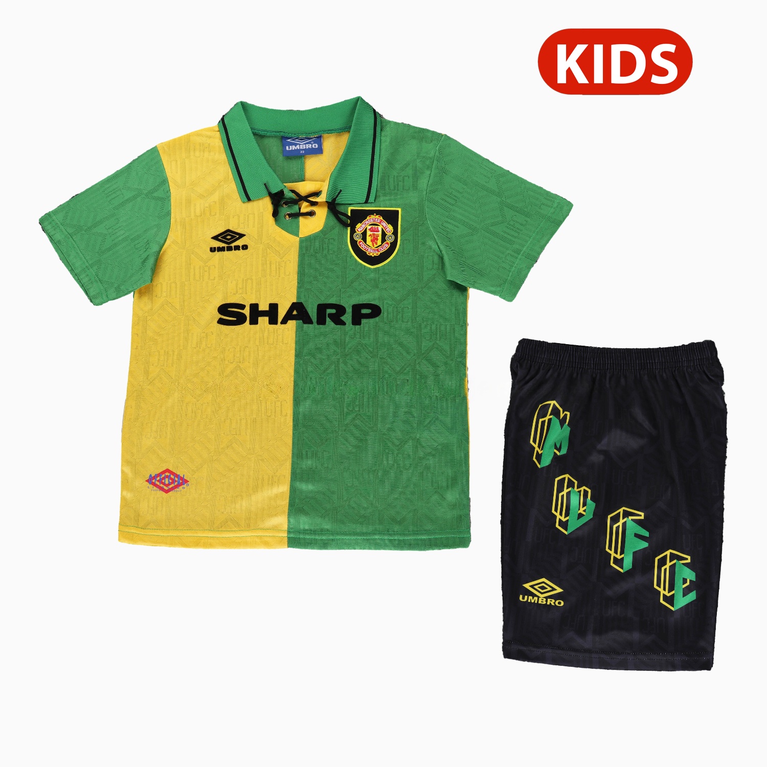 Retro Manchester United 92-94 Away Kids Kit - Unitedfutballjersey