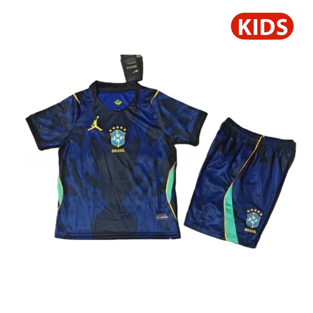Brazil 2026 Away Kids Kit - Unitedfutballjersey