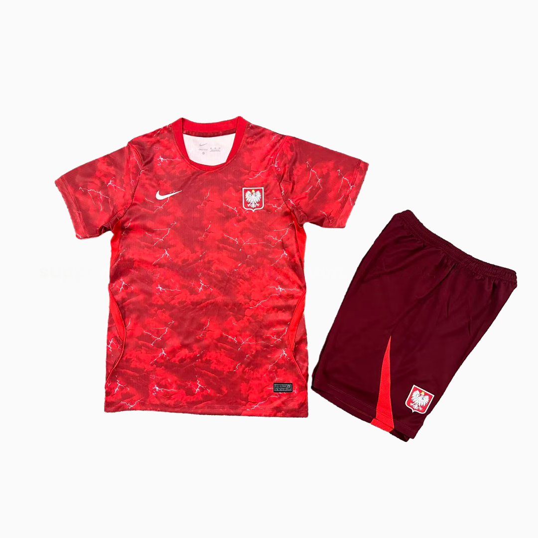 Poland 2026 Away Kids Kit - Unitedfutballjersey