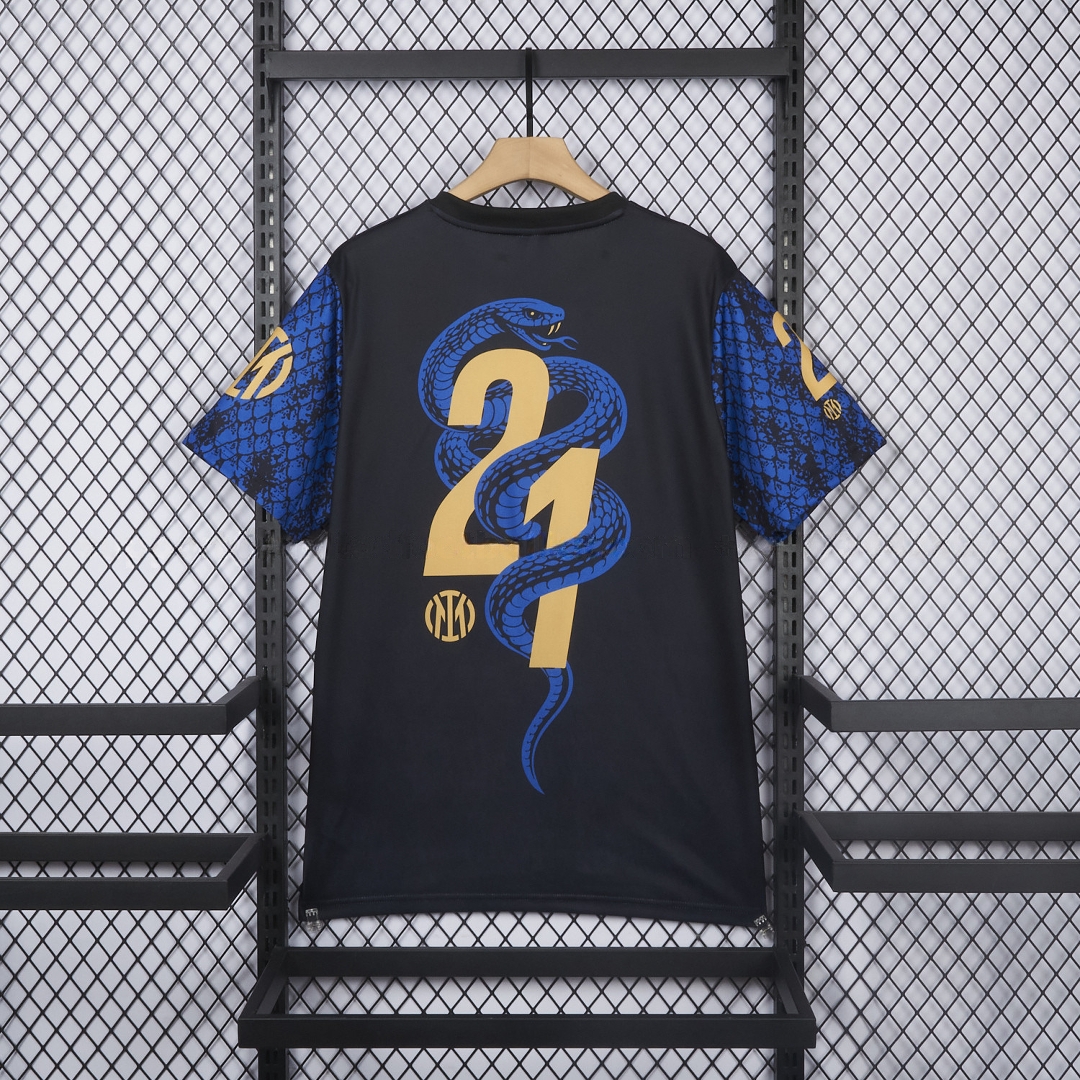 Inter Milan 2026 Serie A Champions Commemorative Black T-Shirt - Unitedfutballjersey
