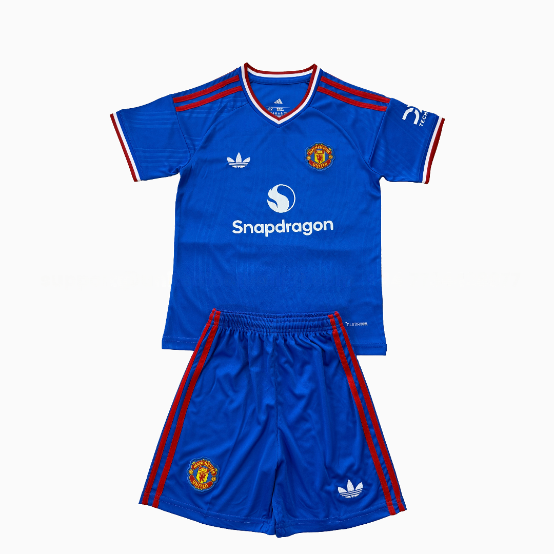 Manchester United 26-27 Snapdragon Blue Special Kids Kit - Unitedfutballjersey
