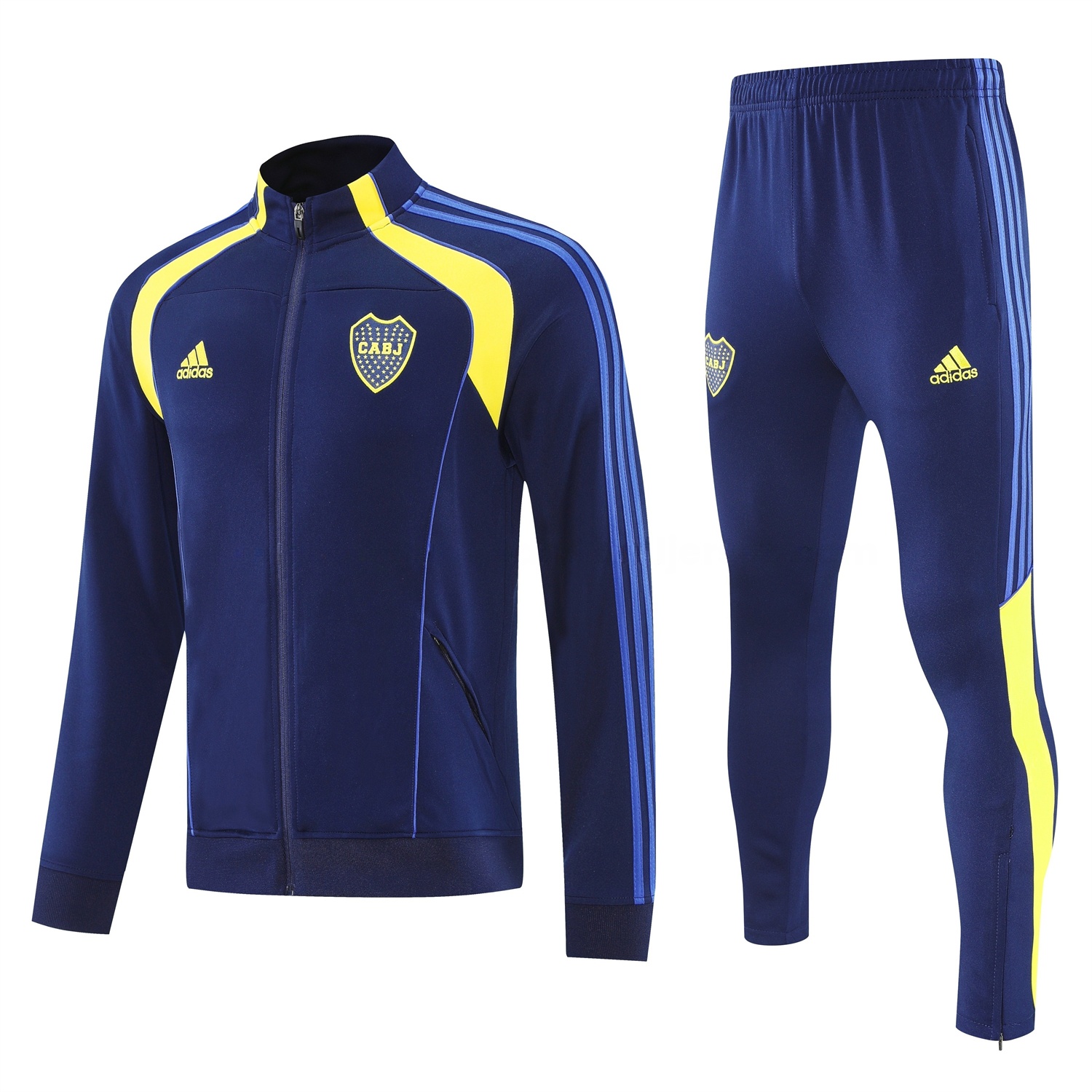 Boca Juniors 2026 Jacket Training Tracksuit - Dark Blue With Yellow Jackets & Pants - Unitedfutballjersey