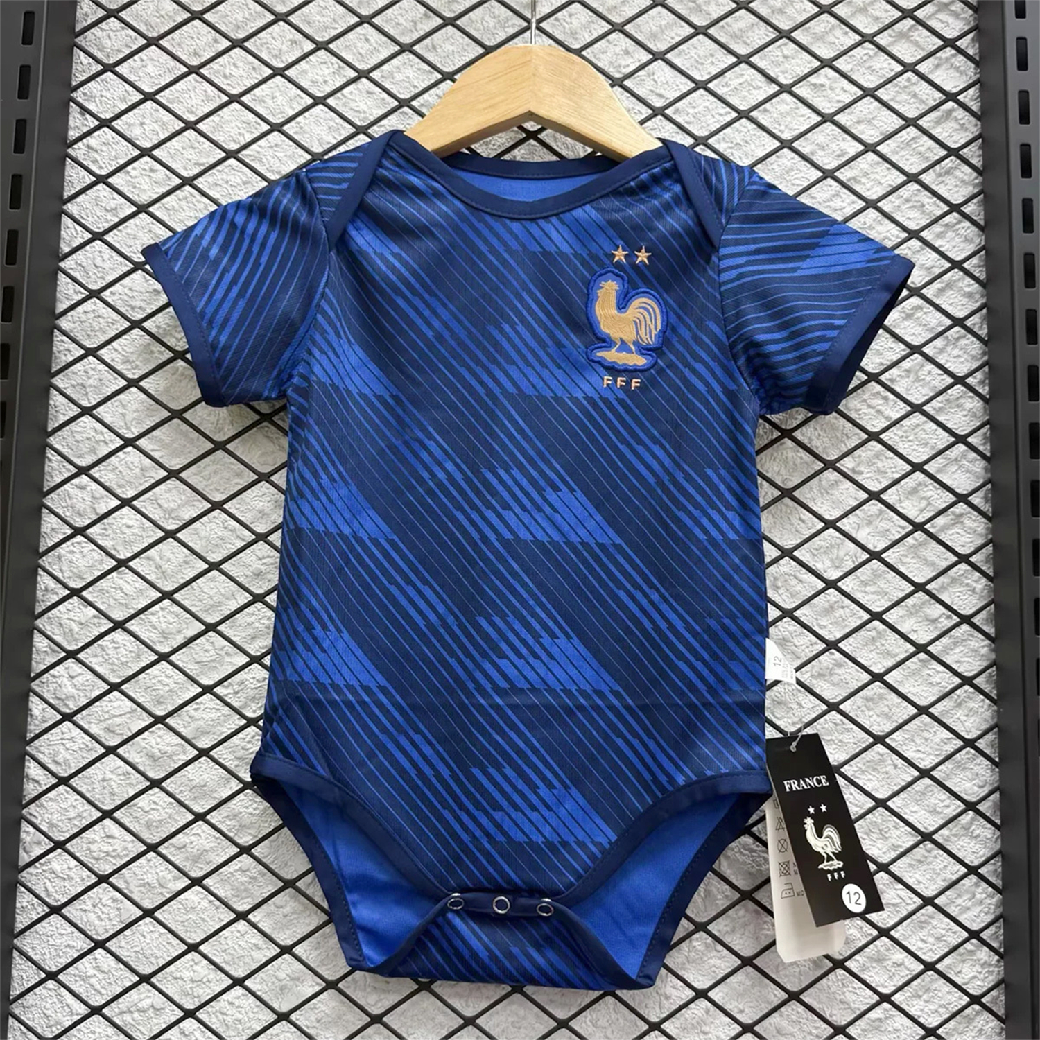 France 2026 Home Baby Crawling Suit - Unitedfutballjersey