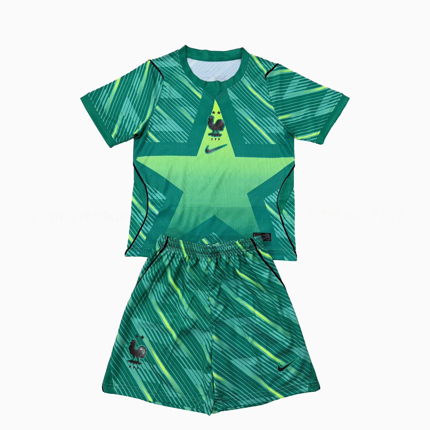 France 2026 Green Goalkeeper Kids Kit - Unitedfutballjersey