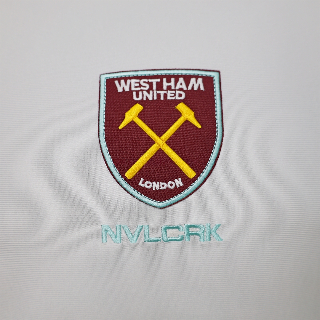 West Ham United 26-27 Retro Casual Style White Jersey - Player Version - Unitedfutballjersey