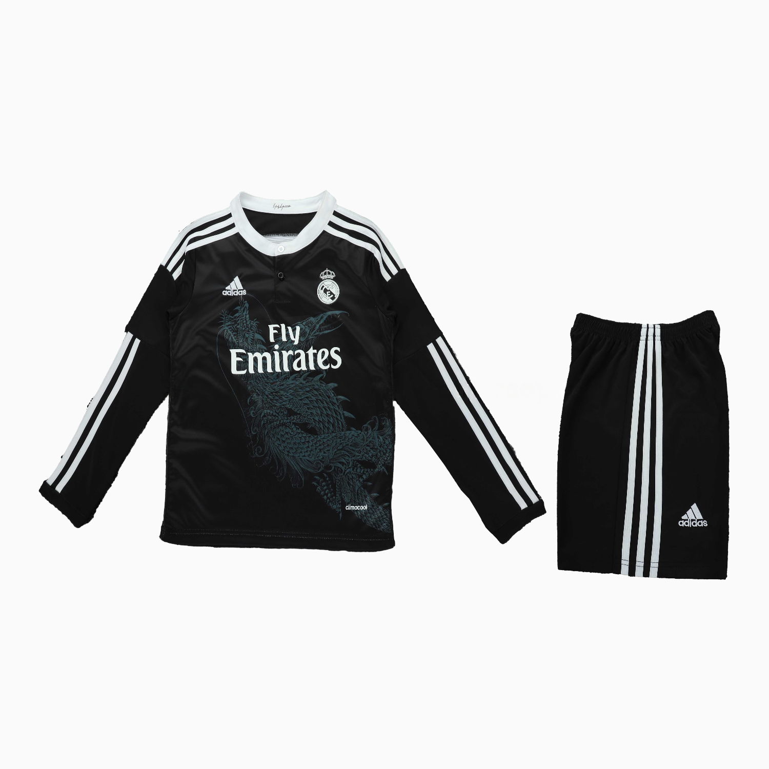 Retro Real Madrid 2014-15 Third Long Sleeves Kids Kit - Unitedfutballjersey